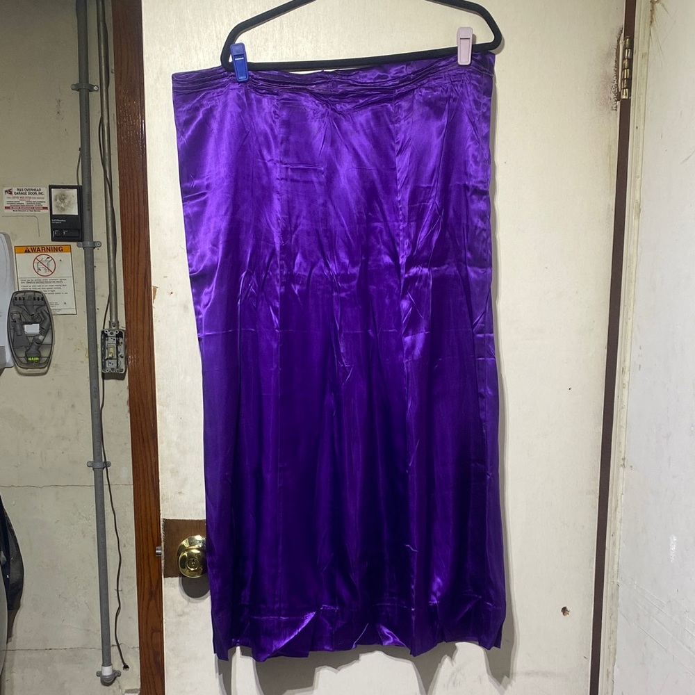 Elegant Purple Satin Petticoat